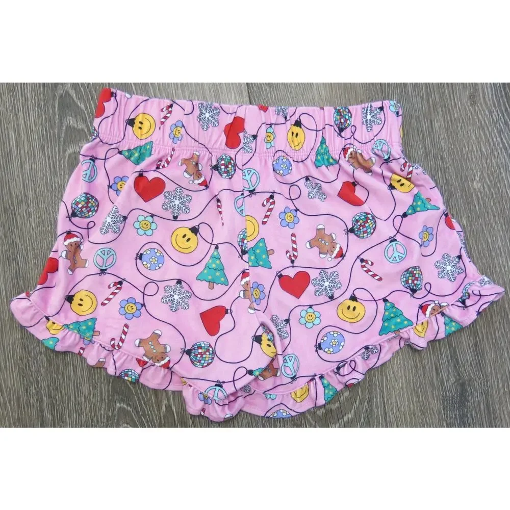 Art Class NWOT Christmas Pajamas Size XL/14 Girls 2 Piece Hearts Gingerbread